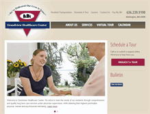 Tablet Screenshot of grandviewhealthcare.com